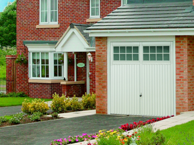 Up and Over Garage Door on New build house by Garage Door