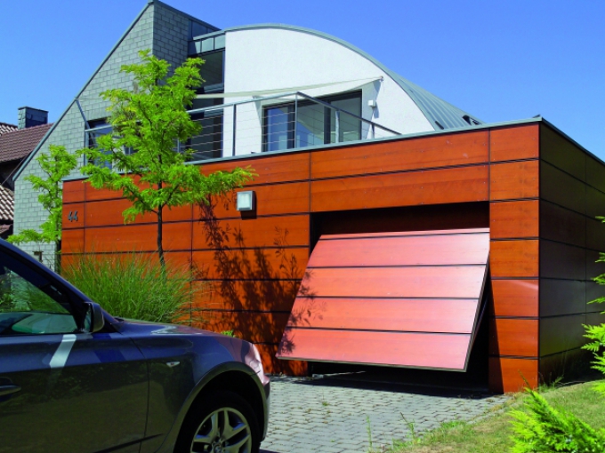 Up and Over Garage Door on New build house by Garage Door